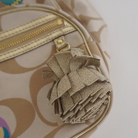 Coach Signature Poppy Appliqué Rare Limited Edition Backpack - Picture 2 of 15